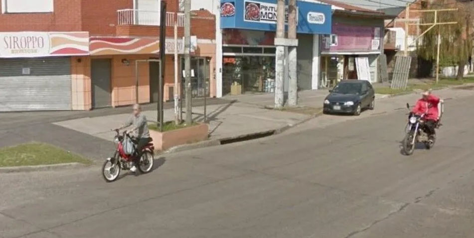 El violento crimen ocurrió en esta esquina El violento crimen ocurrió en esta esquina