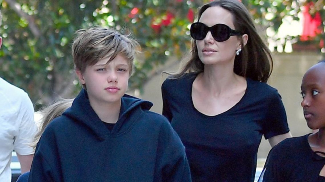 Jolie y su hijo
