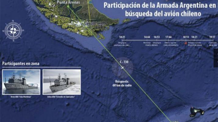 Chile intensifica la búsqueda del avión Chile intensifica la búsqueda del avión