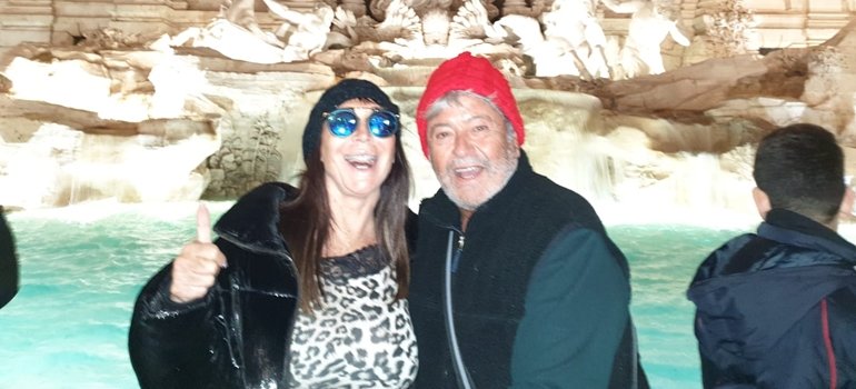 Moria y su novio Moria y su novio