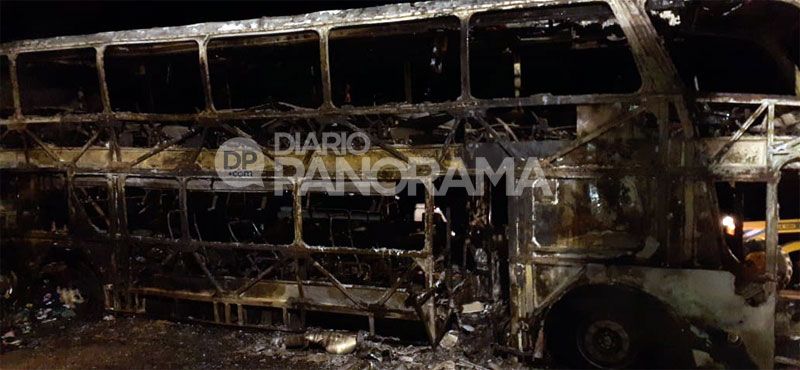 Así quedó el micro de Flecha Bus