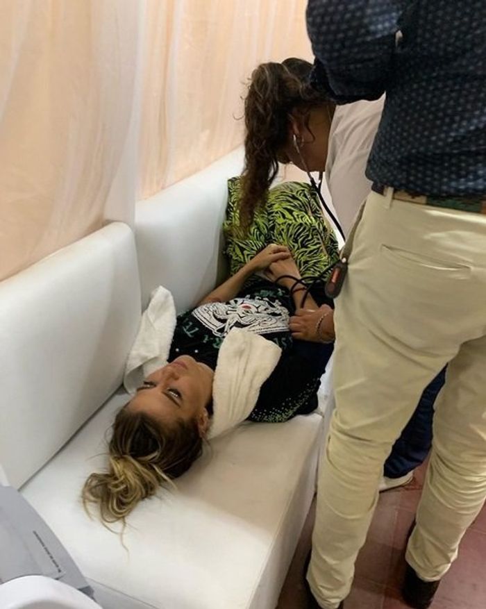 Jimena Barón descompensada