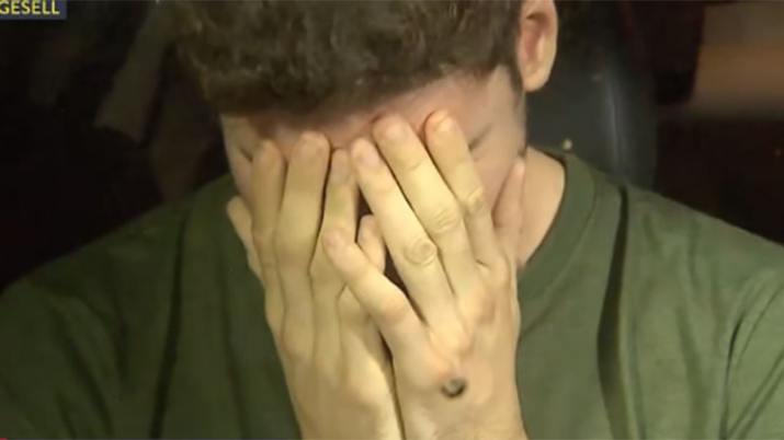 Pablo Ventura llorando Pablo Ventura llorando