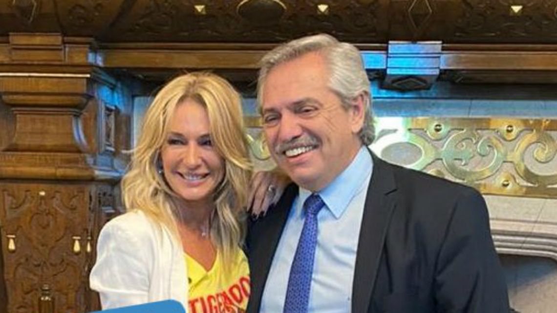 Yanina Latorre y Alberto Fernández Yanina Latorre y Alberto Fernández