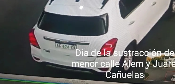 Auto el día que se llevaron a la beba