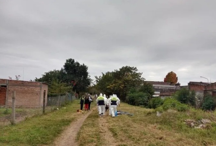 Zona donde se encontró el cuerpo