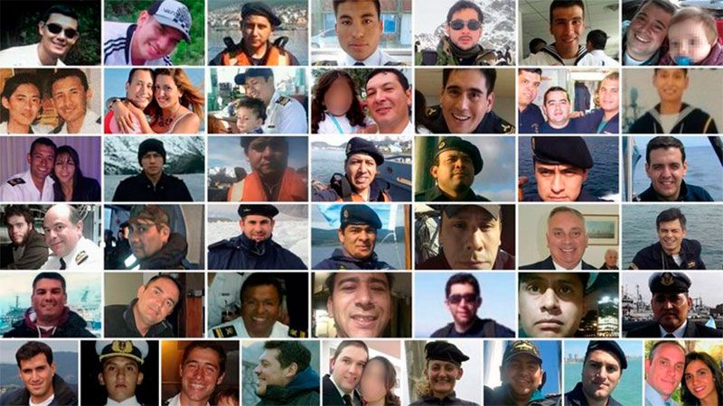 Los 44 tripulantes argentinos