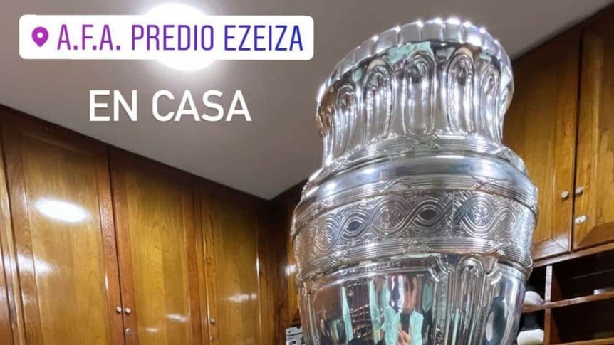 La copa en Ezeiza