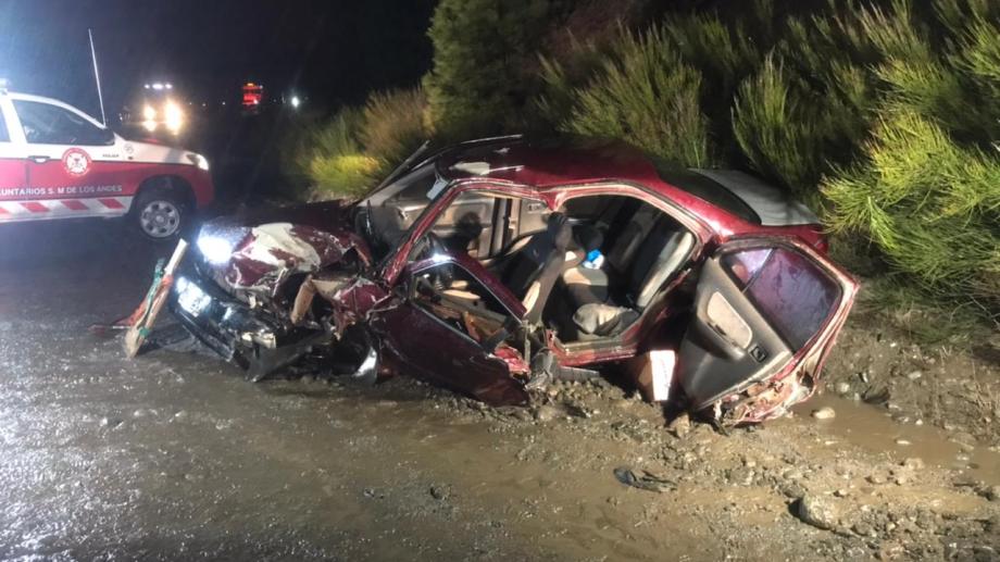 Murió una persona anoche tras un choque frontal sobre Ruta 40, en San ...