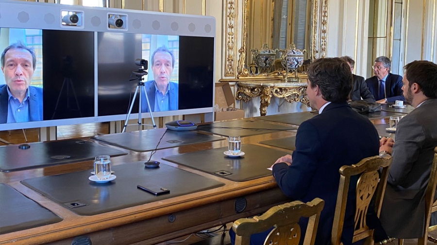 Gustavo Béliz participó desde casa de Gobierno Gustavo Béliz participó desde casa de Gobierno