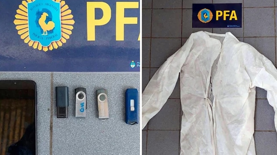 <br/>
En el allanamiento secuestraron diversos elementos de prueba (Fotos PFA)
