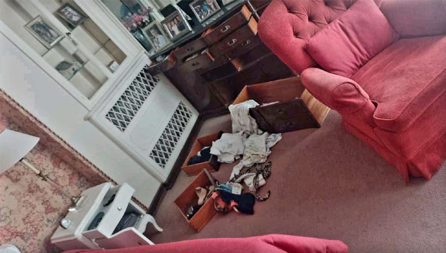 <br/>
Así quedó la casa del doble homicidio.