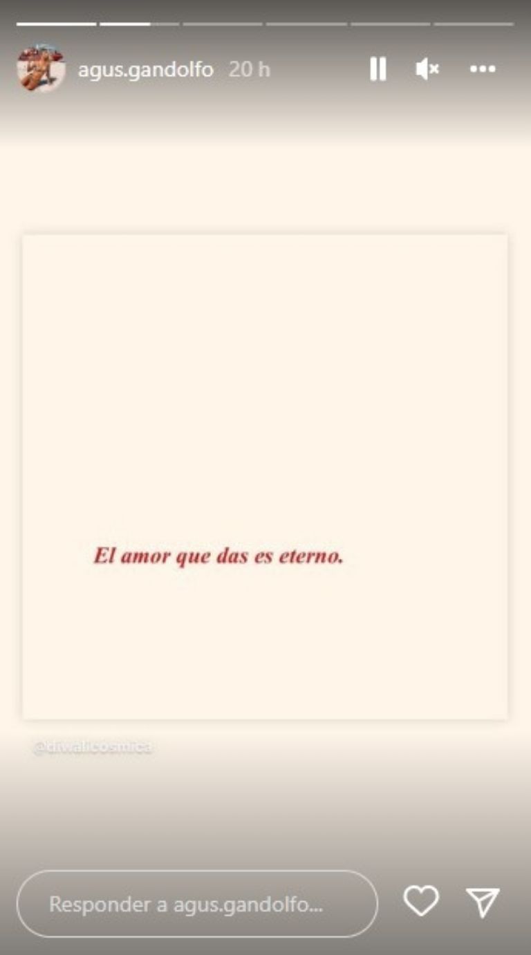 <br/>
Storie de Agus Gandolfo, la mujer de Lautaro Martínez.