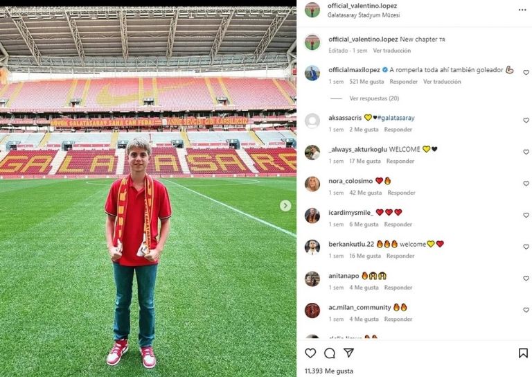 Valentín López también dejó el PSG para sumarse al Galatasaray