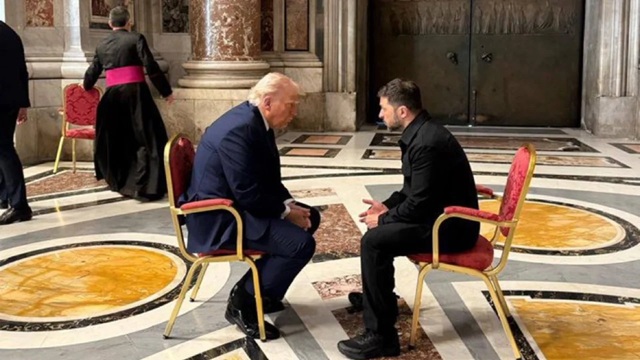 Trump y Zelenski se reunieron en el Vaticano. (Trump y Zelenski se re) Trump y Zelenski se reunieron en el Vaticano. (Trump y Zelenski se re)