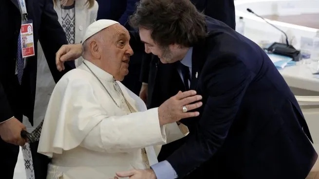 El Papa Francisco y Javier Milei El Papa Francisco y Javier Milei