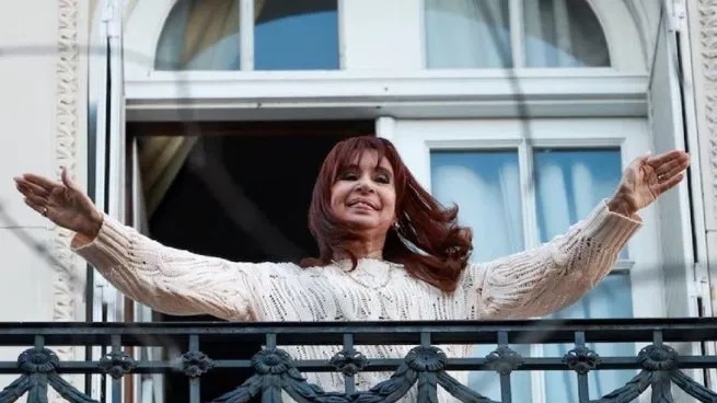 Cristina Kirchner en el balcón Cristina Kirchner en el balcón