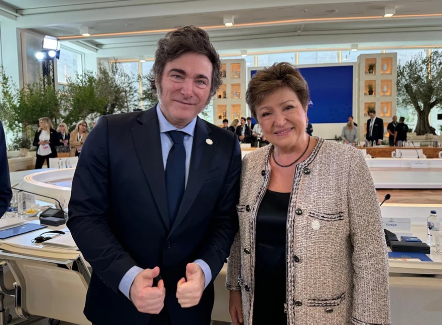 Javier Milei y Kristalina Georgieva (NA) Javier Milei y Kristalina Georgieva (NA)