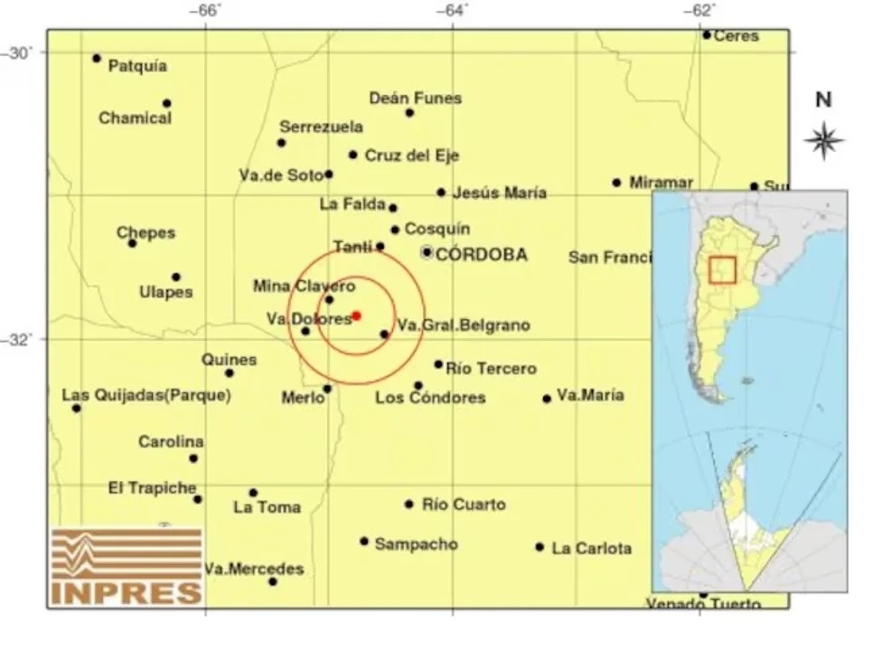 El sismo tuvo una magnitud de 2,5 grados El sismo tuvo una magnitud de 2,5 grados