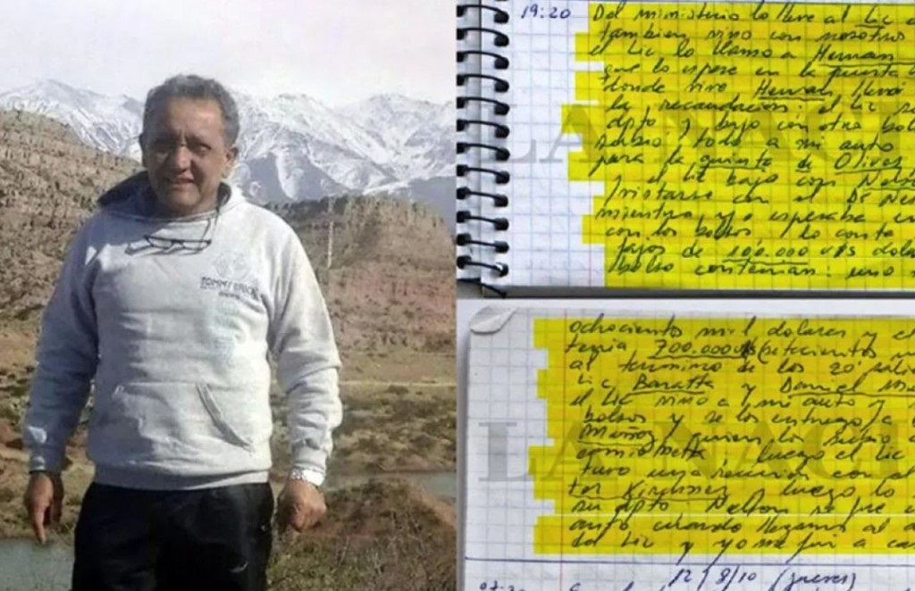 El chofer Oscar Centeno y sus cuadernos El chofer Oscar Centeno y sus cuadernos