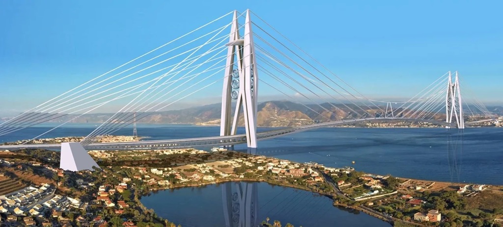 El puente unirá Sicilia con el continente. El puente unirá Sicilia con el continente.