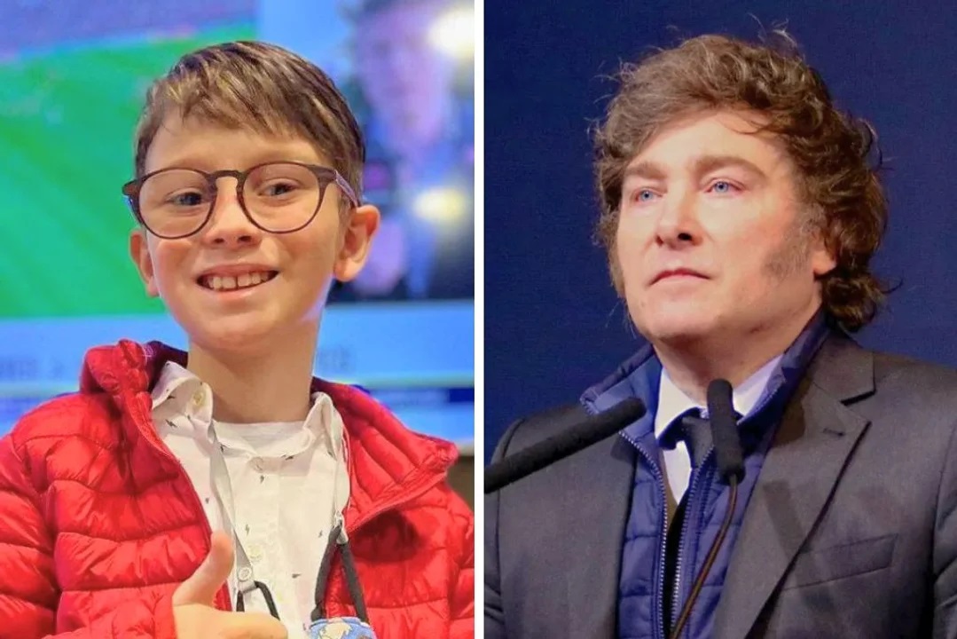 Ian Moche y Javier Milei. Ian Moche y Javier Milei.