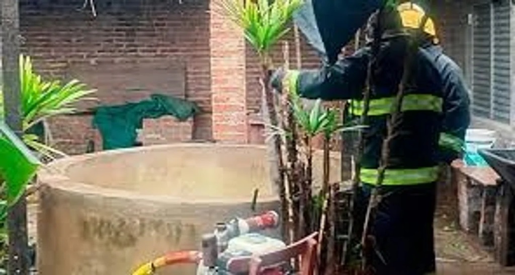 Mujer muerta en aljibe Mujer muerta en aljibe