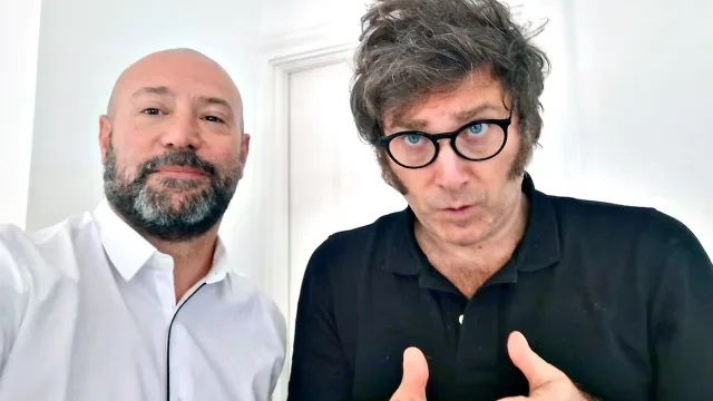 Diego Spagnuolo y Javier Milei (NA) Diego Spagnuolo y Javier Milei (NA)