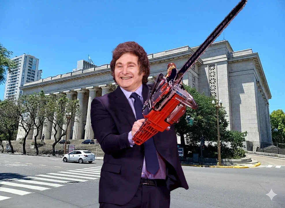 Javier Milei pasó la motosierra por la UBA Javier Milei pasó la motosierra por la UBA