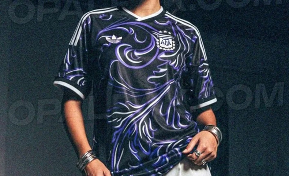 El modelo de la que sería la nueva camiseta de la Selección argentina. El modelo de la que sería la nueva camiseta de la Selección argentina.