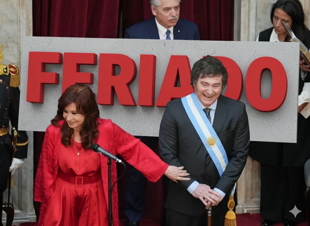 Cristina Kirchner, Javier Milei y Alberto Fernández Cristina Kirchner, Javier Milei y Alberto Fernández
