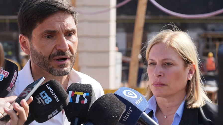 Maximiliano Pullaro y Gisela Scaglia. Maximiliano Pullaro y Gisela Scaglia.