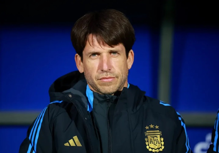 Diego Placente, entrenador del seleccionado argentino Diego Placente, entrenador del seleccionado argentino
