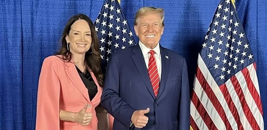 Rollins, en la imagen junto a Trump Rollins, en la imagen junto a Trump