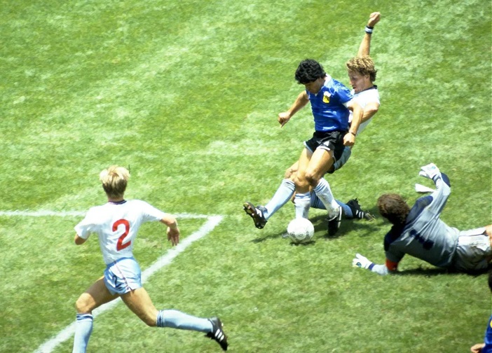 Diego Maradona y el “mejor gol de la historia de los mundiales”.Agencia Noticias Argentinas / Archivo