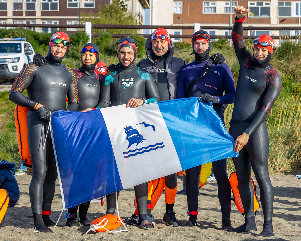 Integrantes del Club Hispano Americano en Punta Arenas.