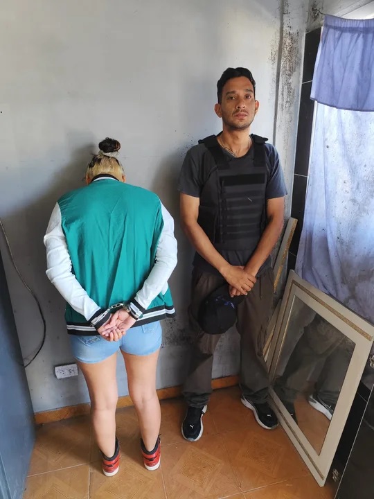 La adolescente detenida.