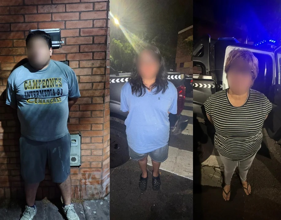 La familia peruana fue detenida.