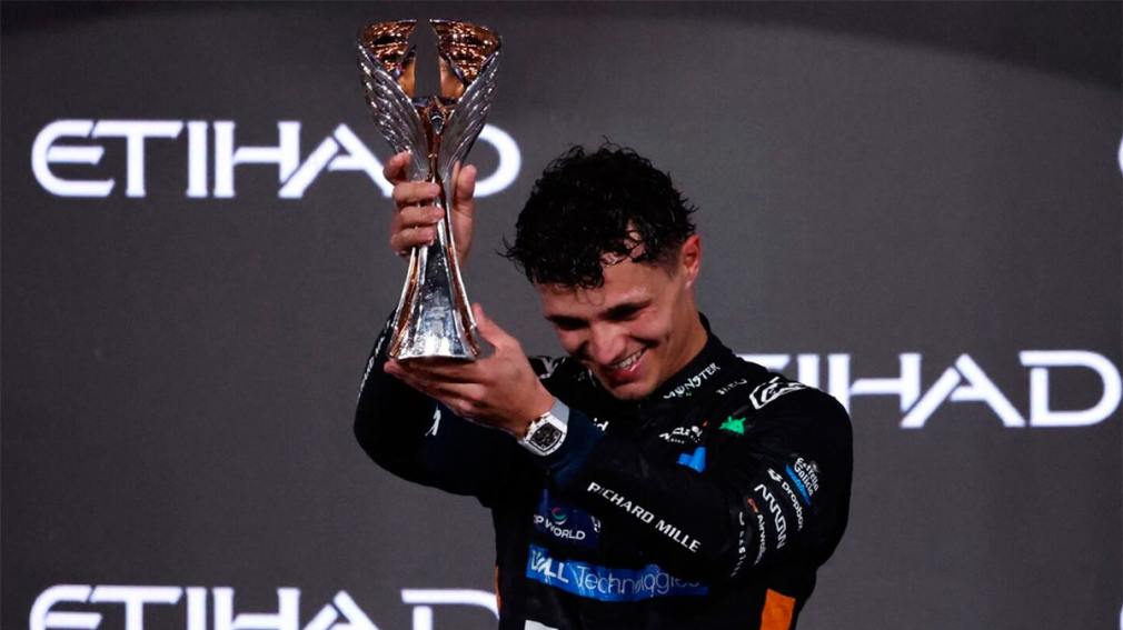 Lando Norris hizo podio en Abu Dhabi y es el nuevo campeón de la Fórmula 1
