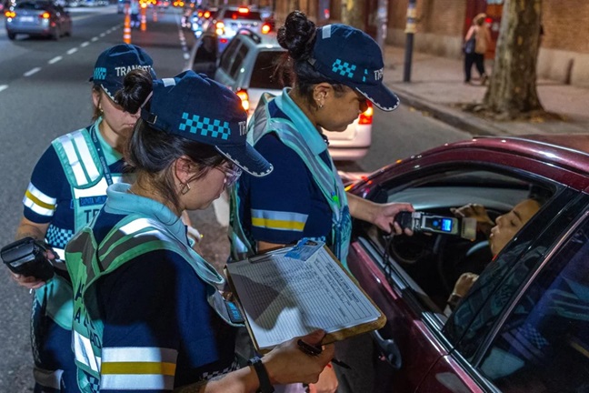 Los controles de alcoholemia se realizaron en la Ciudad: