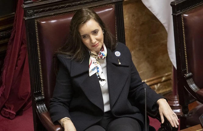 La vicepresidenta Victoria Villarruel.