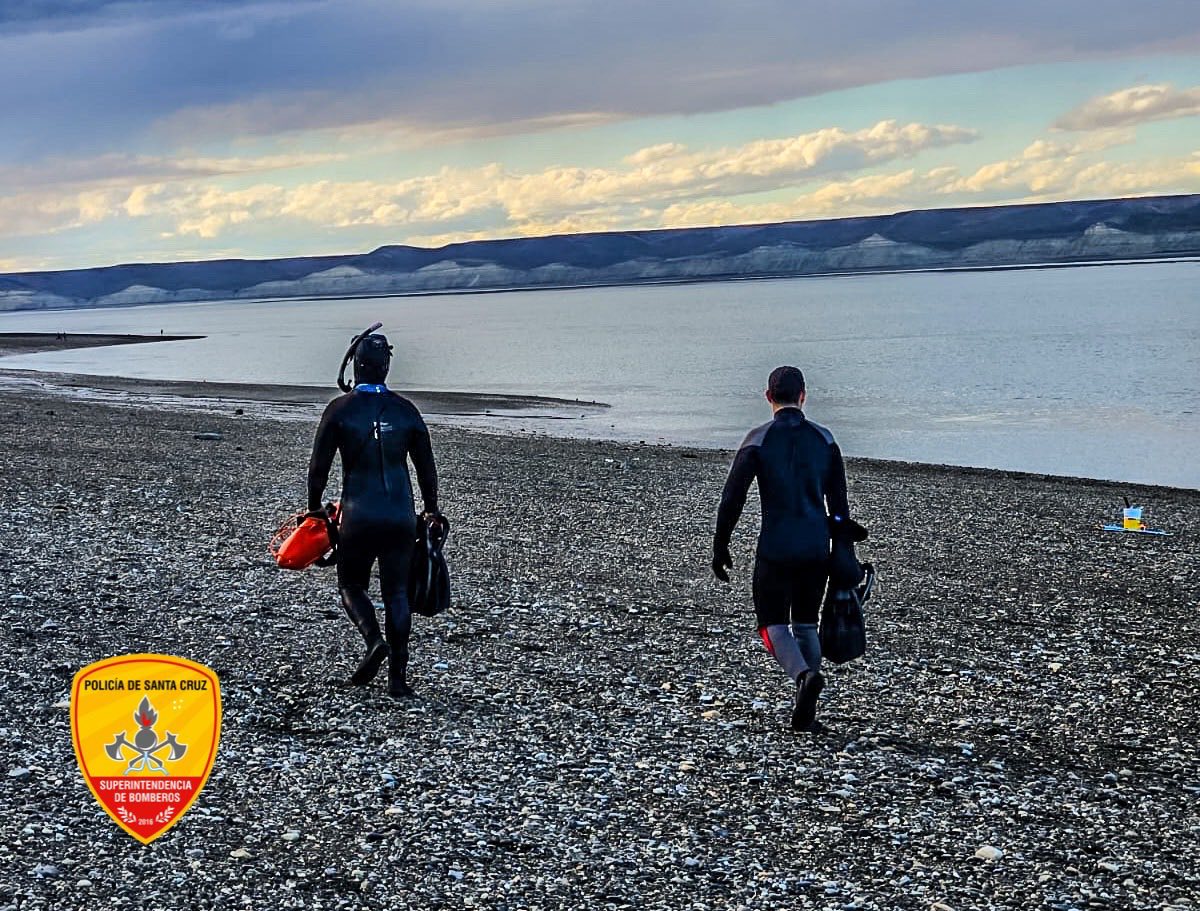 Intenso operativo de búsqueda en la Costanera de Río Gallegos por la desaparición de un hombre
