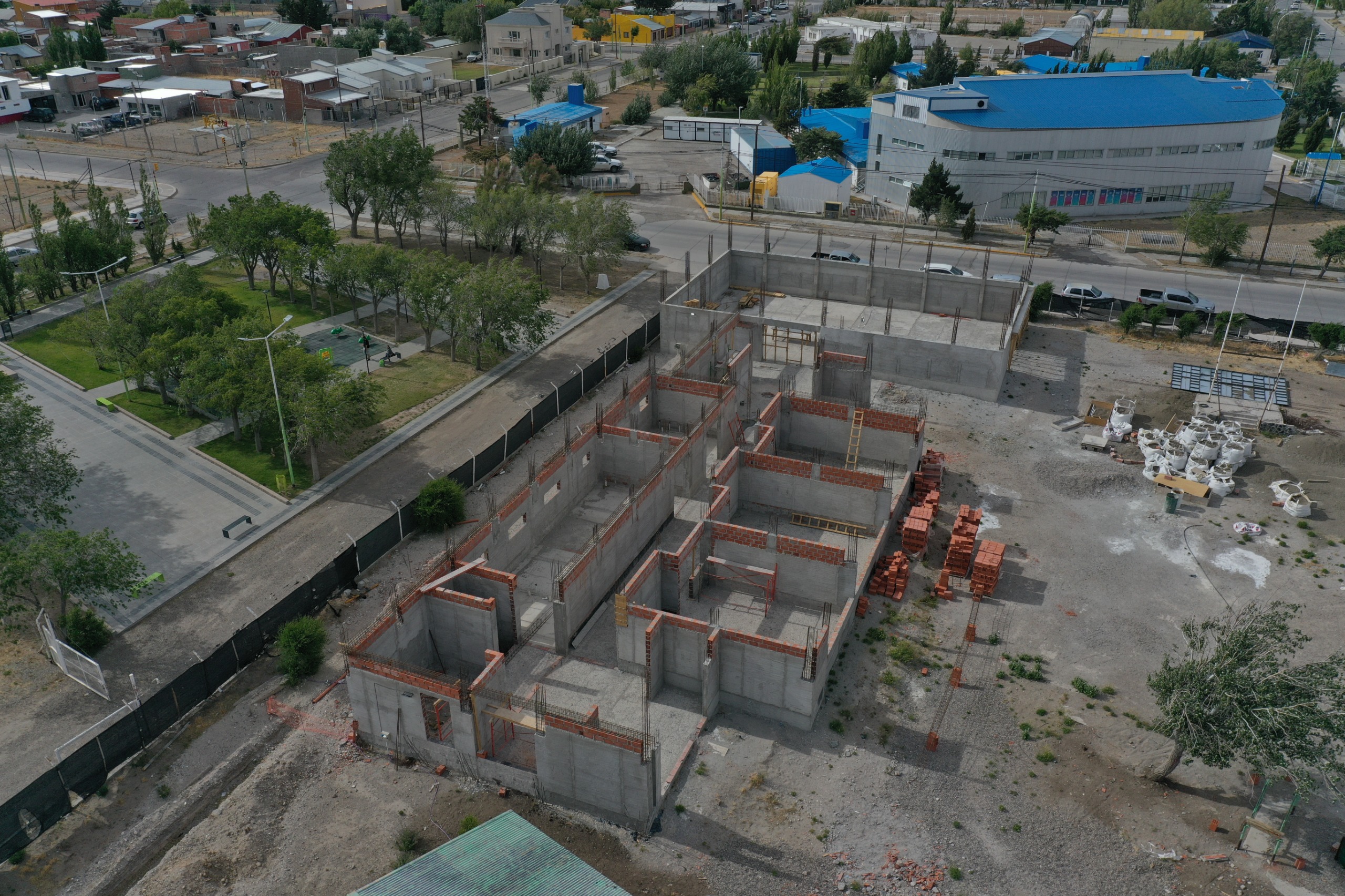 Avanza la ejecución del edificio de la escuela preuniversitaria en Las Heras