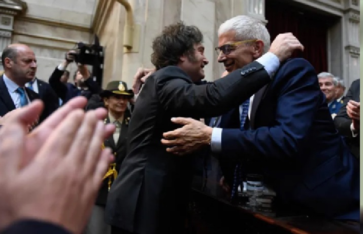 Mariano Cuneo Libarona y Javier Milei