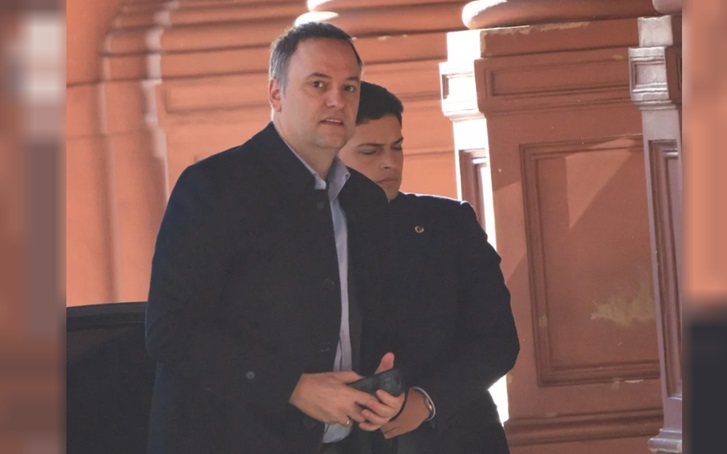 El jefe de Gabinete, Manuel Adorni.