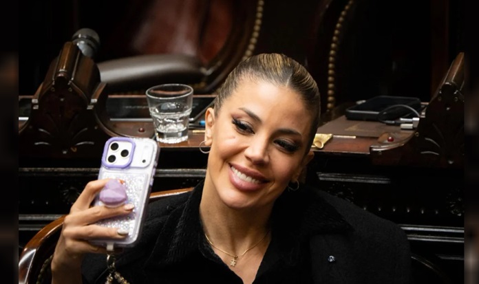 Virginia Gallardo en el recinto de la C&aacute;mara de Diputados.<br/>
Agencia NA (Claudio Fanchi)