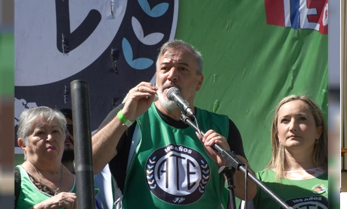 El secretario general de ATE, Rodolfo Aguiar.