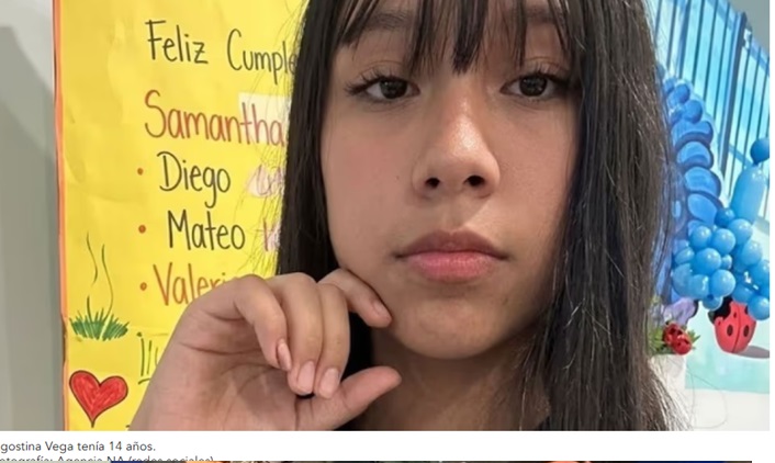 AGOSTINA TENÍA 14 AÑOS