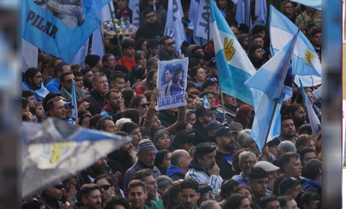 La militancia exigió por la liberación de Cristina Kirchner.