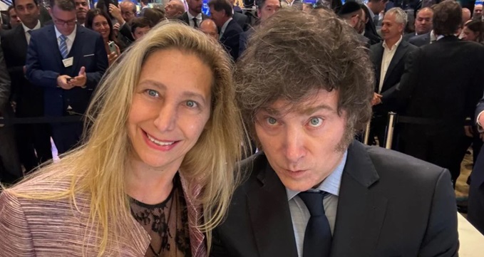 Karina y Javier Milei.